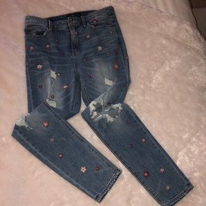 Lucky Brand floral jeans